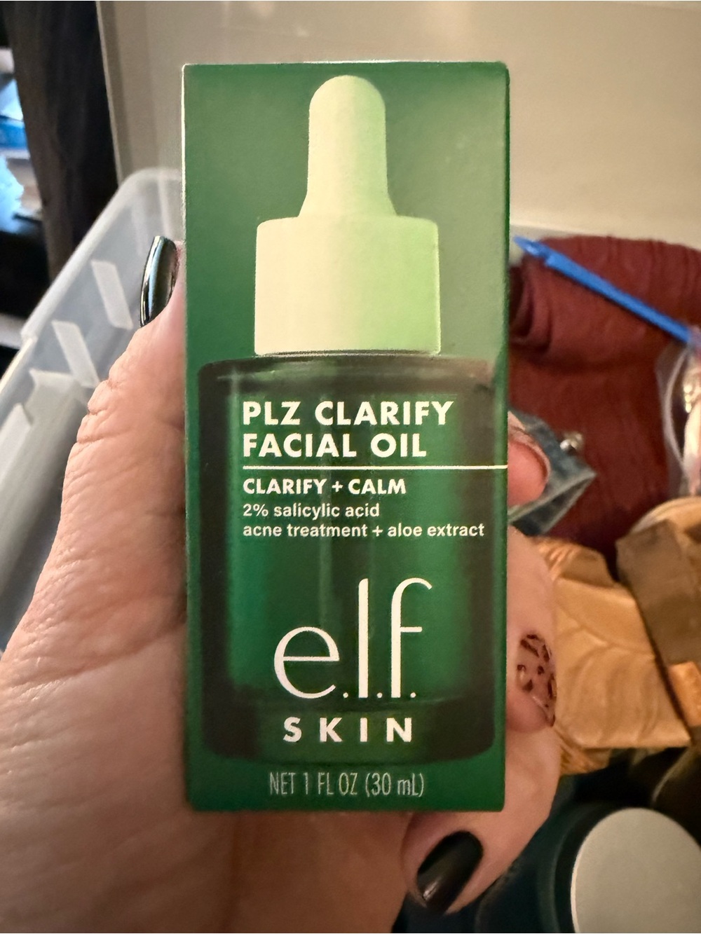e.l.f. Skin PLZ Clarify Facial Oil - Green - NEW